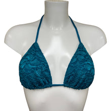 Load image into Gallery viewer, Glitter Lace Turquoise bikiní
